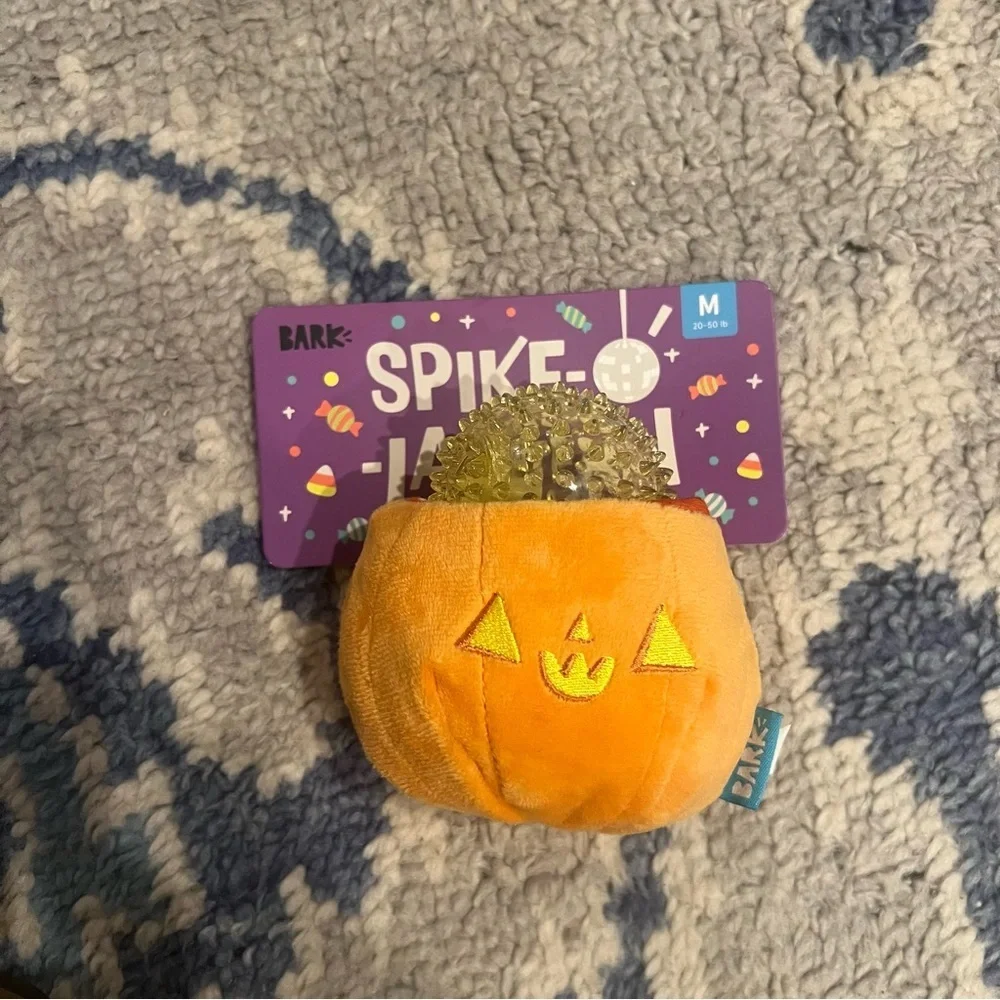 Bark Spike-O'-Lantern Dog Toy NWT